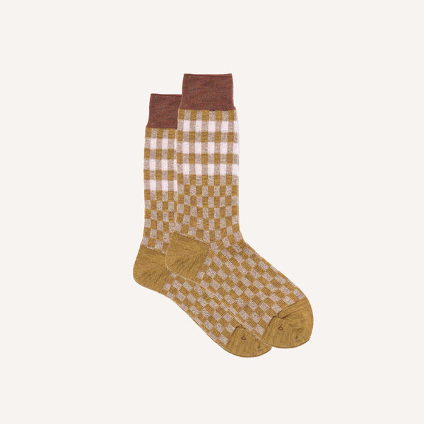 BABACO JACQUARD CHECK SOCKS