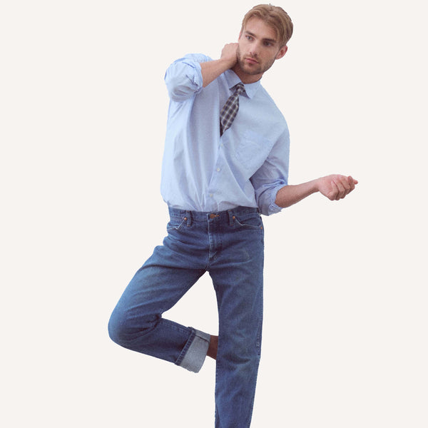 PLAIN GOODS POINT COLLAR SHIRT