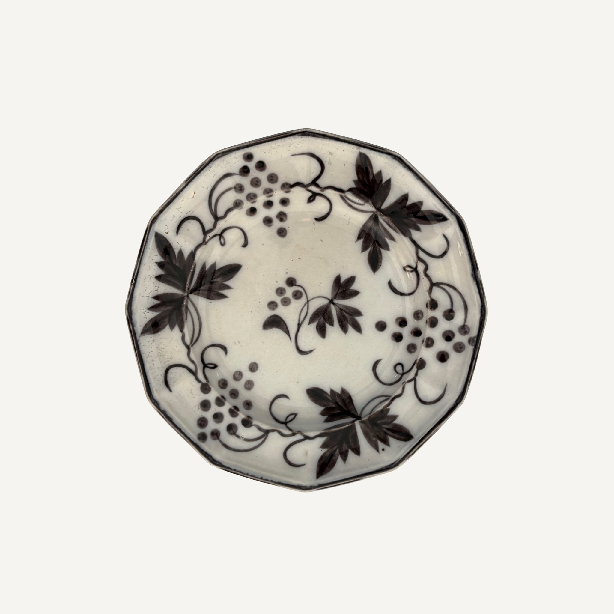 ANTIQUE FLO MULBERRY PLATE