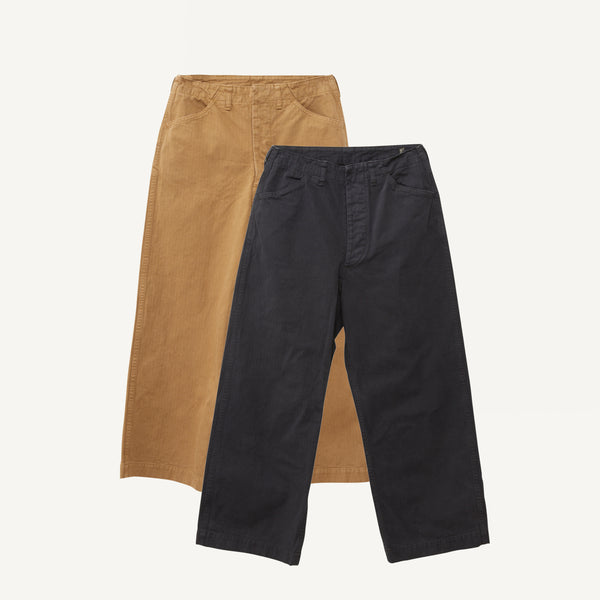 ORSLOW HERRINGBONE WIDE FIT UTILITY PANTS