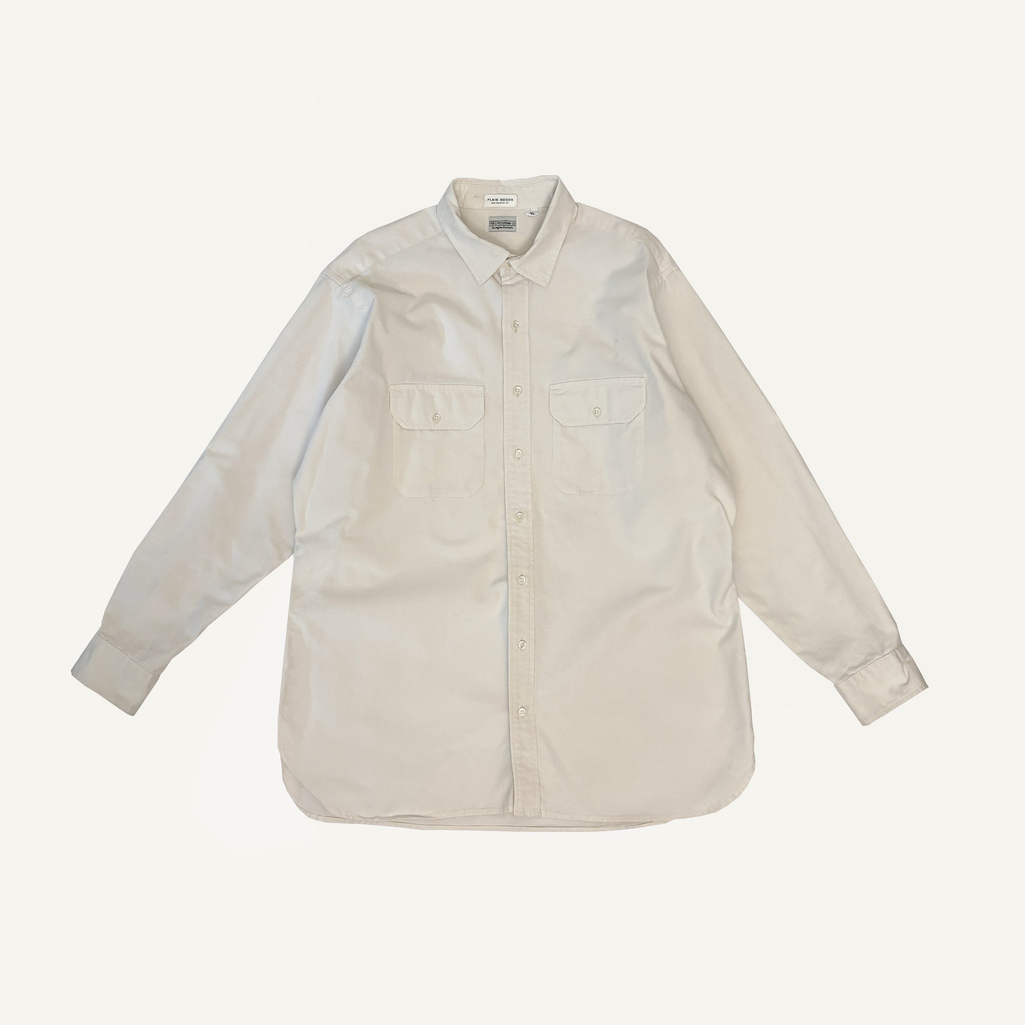 VINTAGE THE J. PETERMAN CO + PLAIN GOODS OVERSHIRT