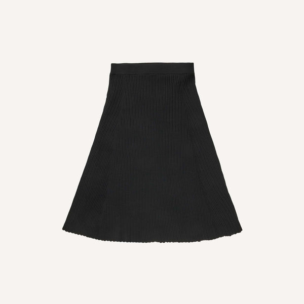 FUB POINTELLE RIBBED KNIT SKIRT