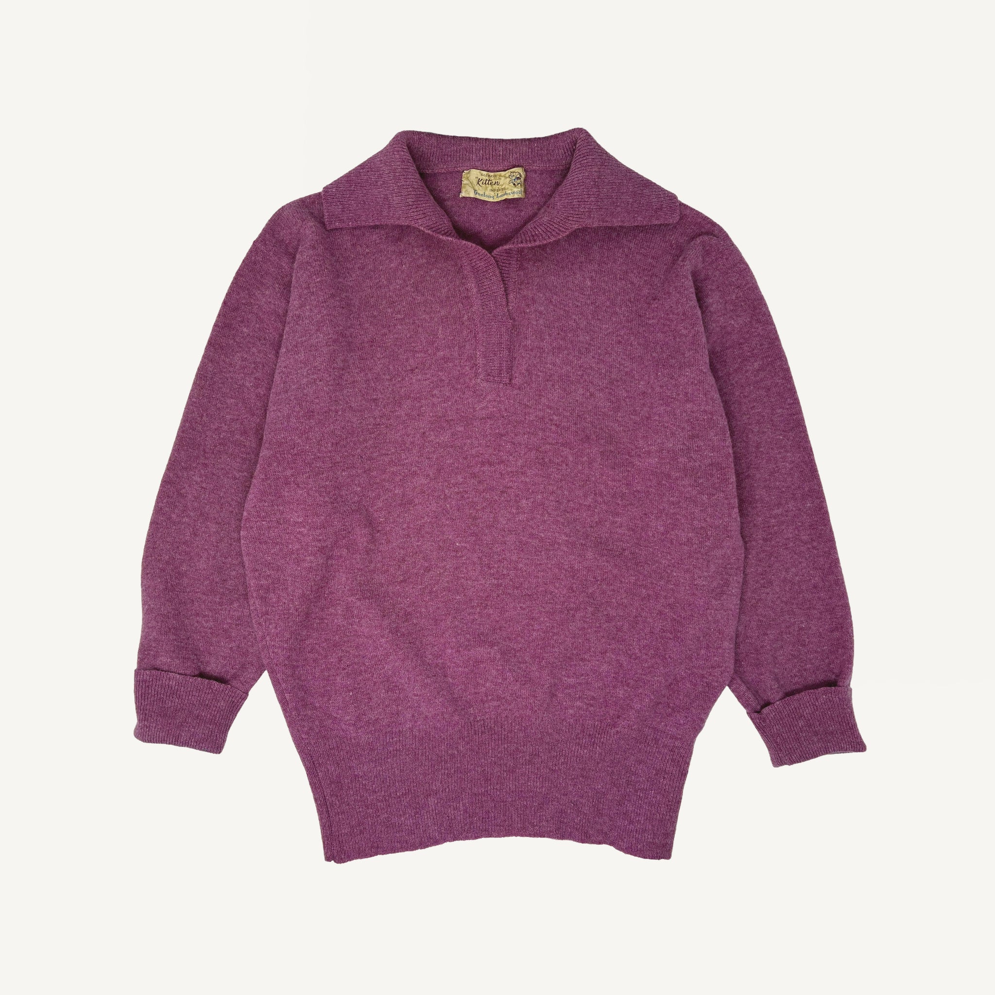 VINTAGE GLENAYR "KITTEN" + PLAIN GOODS SWEATER