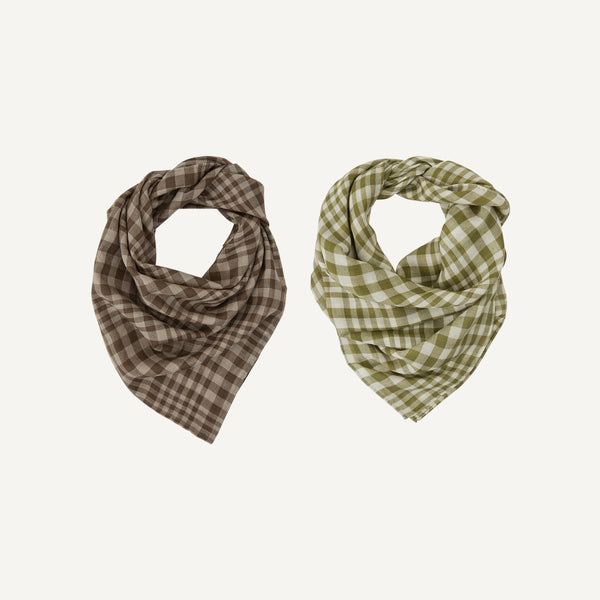 HIMALAYAN MADDER CHECK SCARF