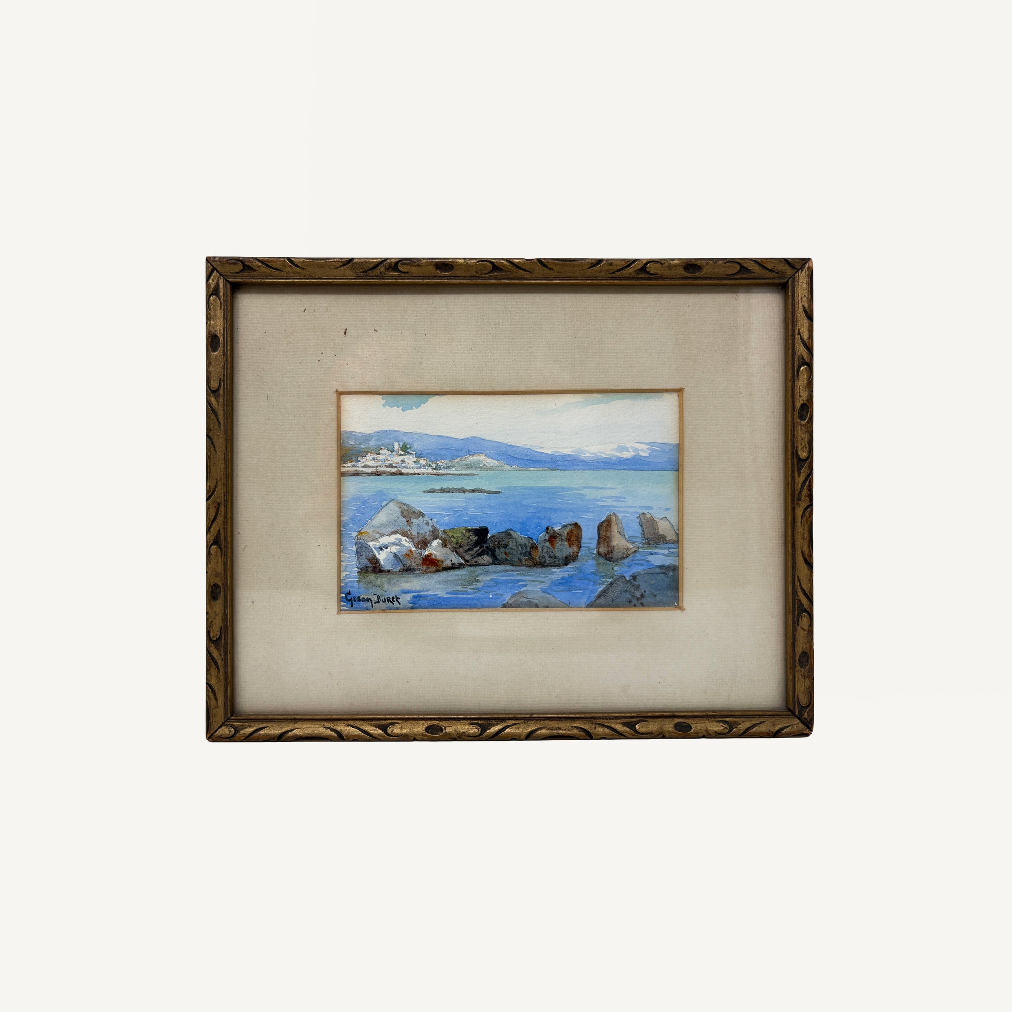 VINTAGE FRAMED SEASCAPE