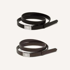 小物 AURALEE 25SS SLIDE BUCKLE BELT AURALEE / SLIDE BUCKLE BELT (BROWN) - TROUPE ONLINE SHOP