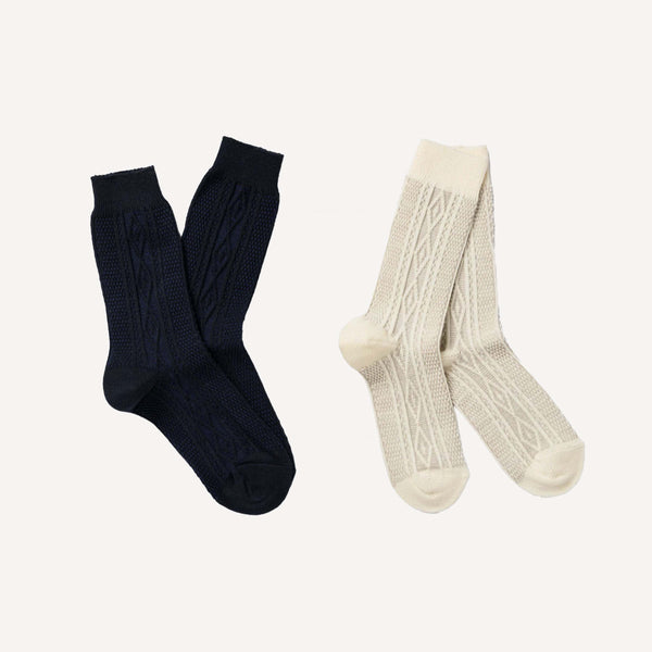 ARAN STITCHED SOCKS