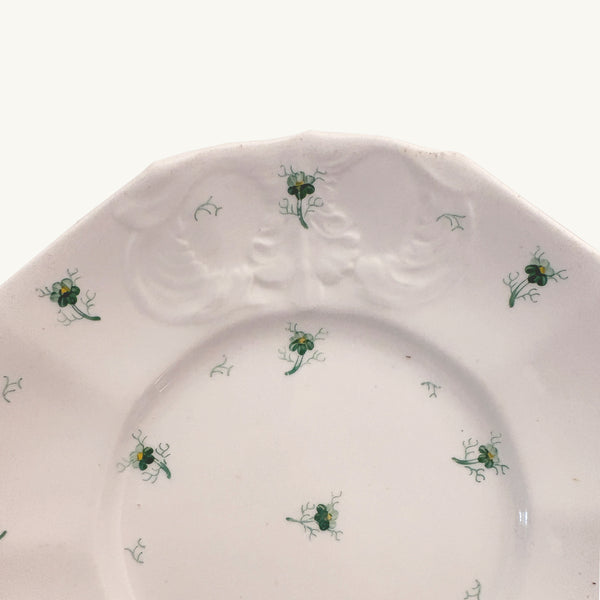 ANTIQUE HAND PAINTED SPRIG PLATE