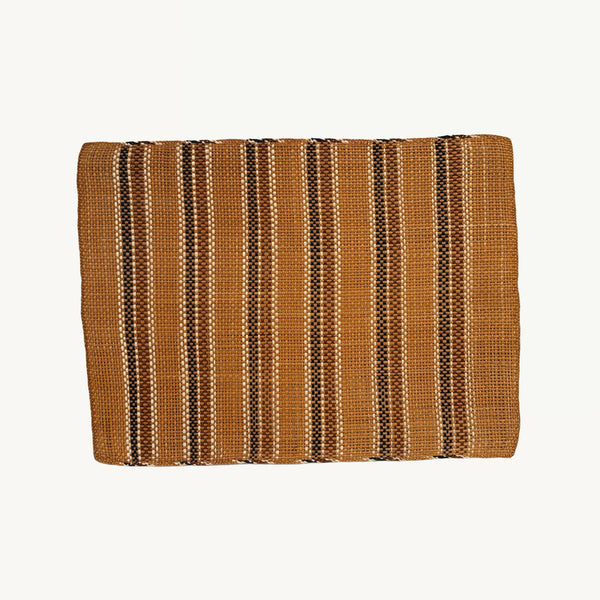 HANDWOVEN STRIPED STRAW PLACEMATS