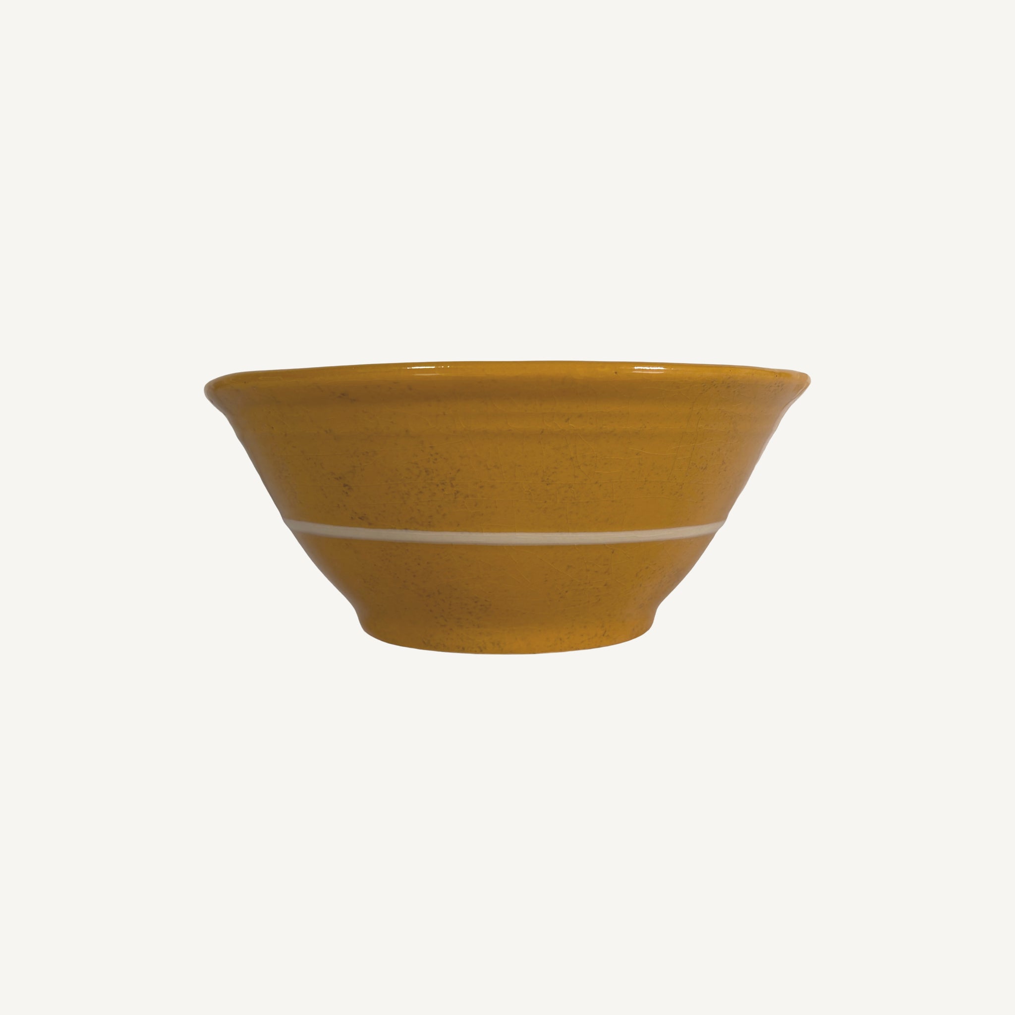 ANTIQUE YELLOW WARE BOWL