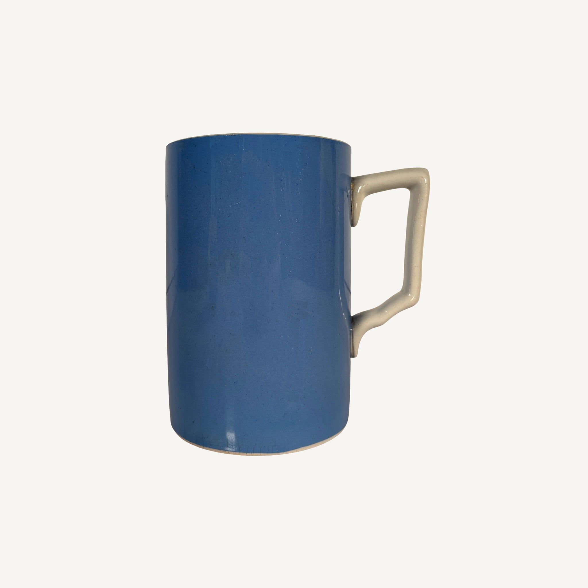 ANTIQUE IMPERIAL QUART MOCHAWARE TANKARD
