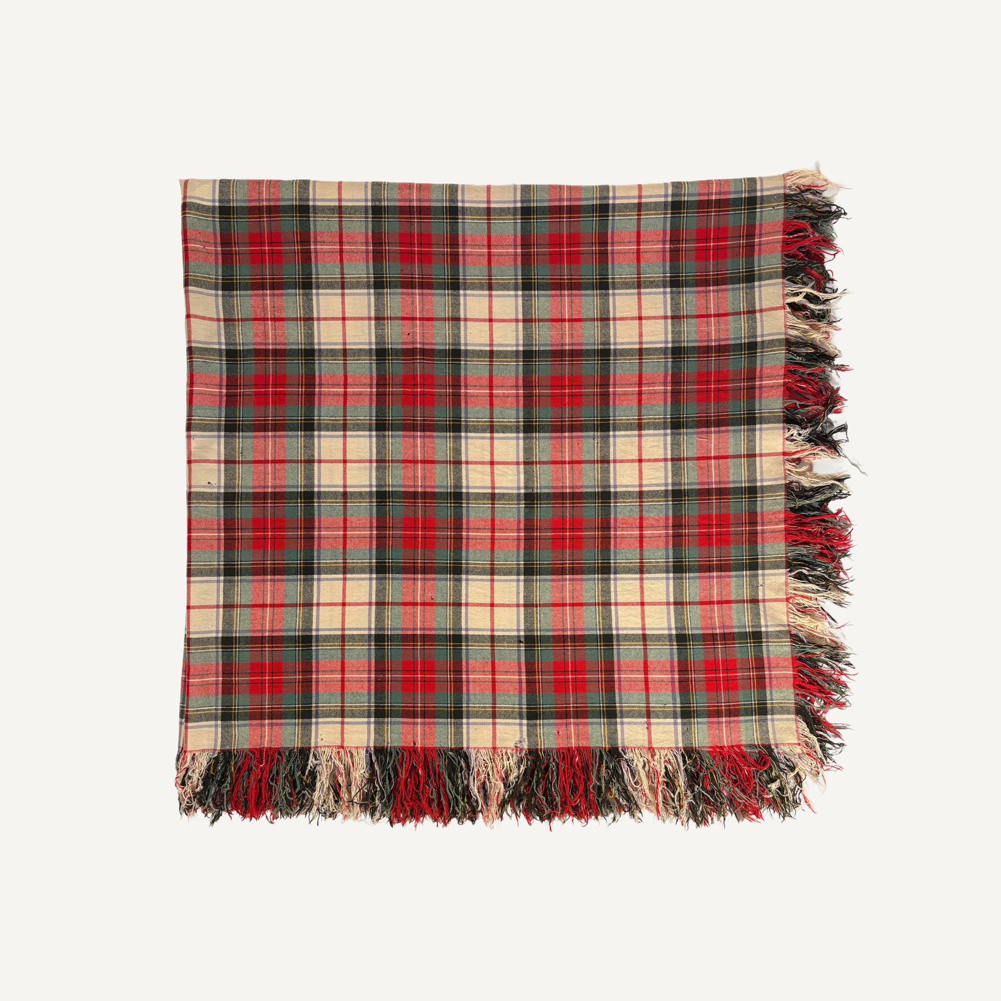 ANTIQUE TARTAN BLANKET