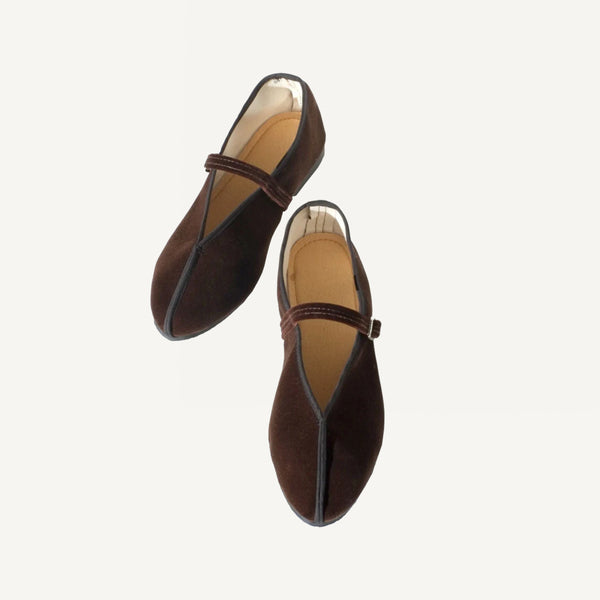 THEATER SHOES - BROWN VELVET
