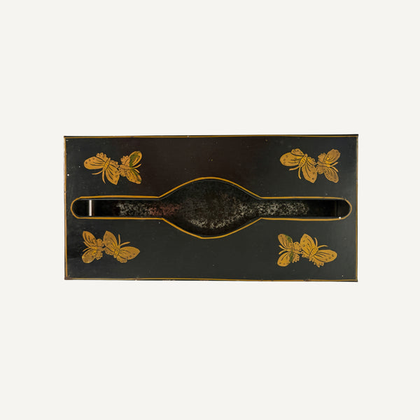 ANTIQUE TOLE TISSUE BOX