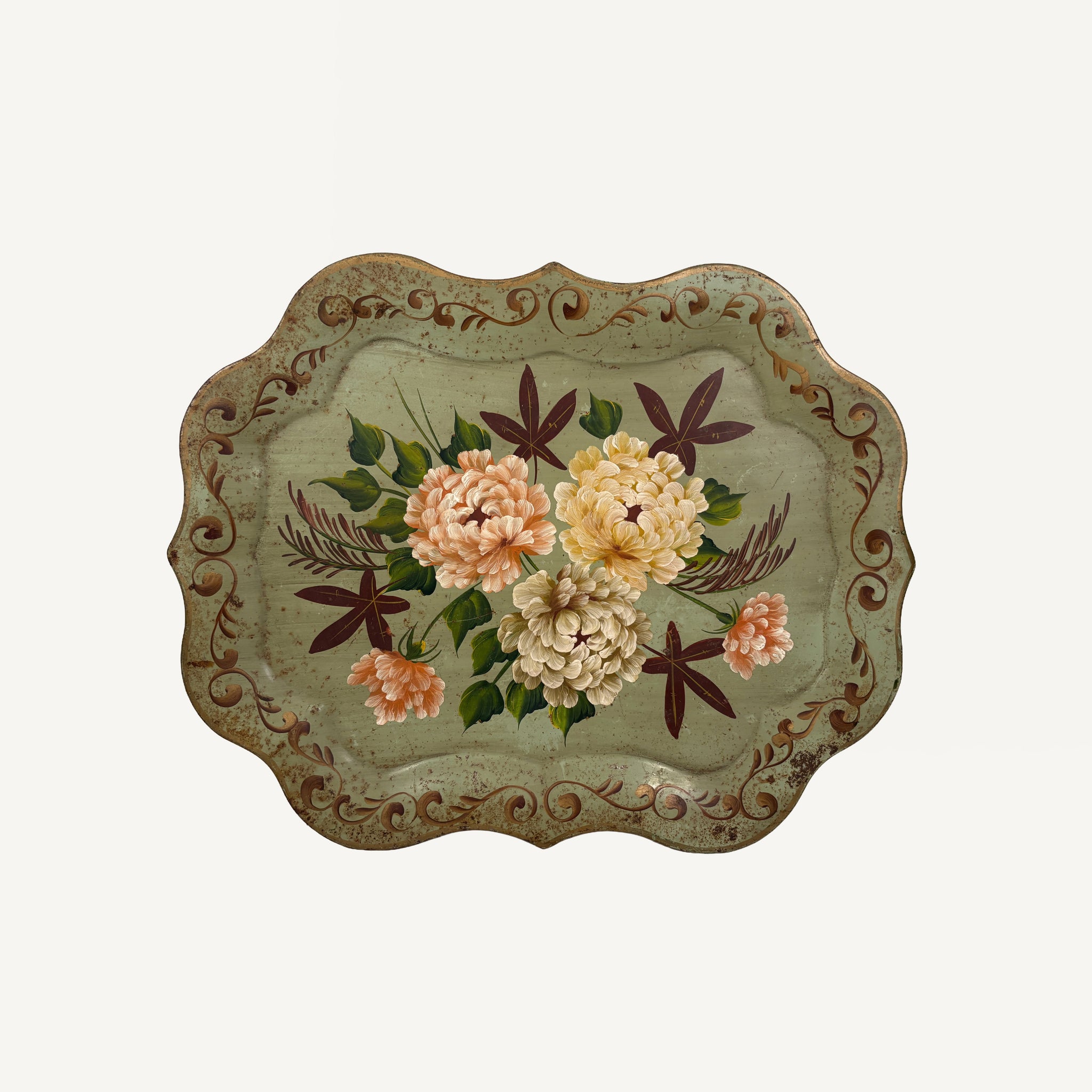 ANTIQUE TOLE TRAY