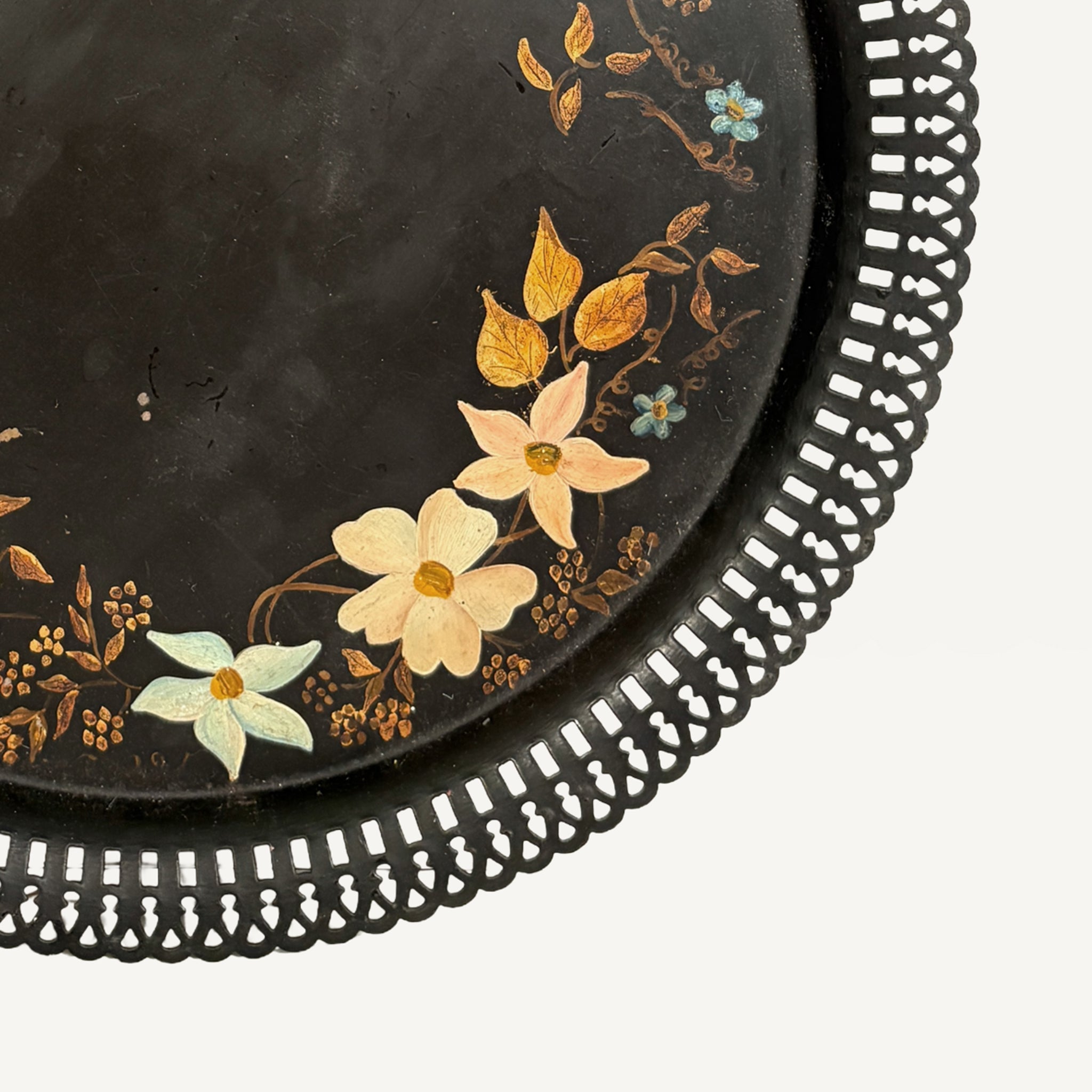 ANTIQUE TOLE TRAY