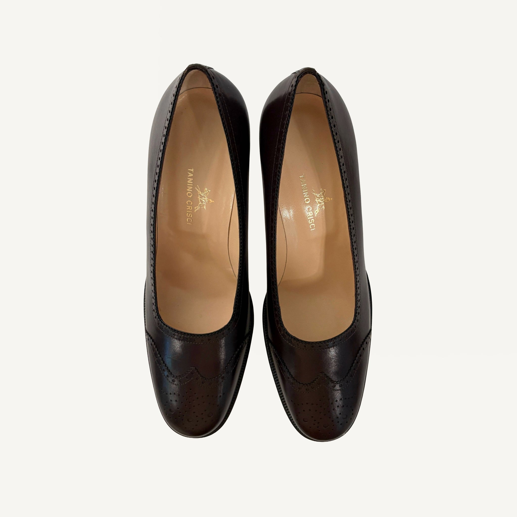 VINTAGE TANINO CRISCI WING TIP PUMPS