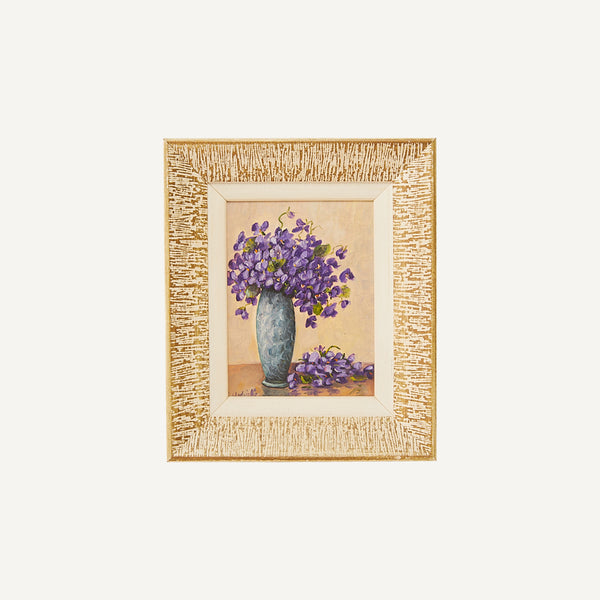 VINTAGE FLORAL STILL LIFE PAINTING