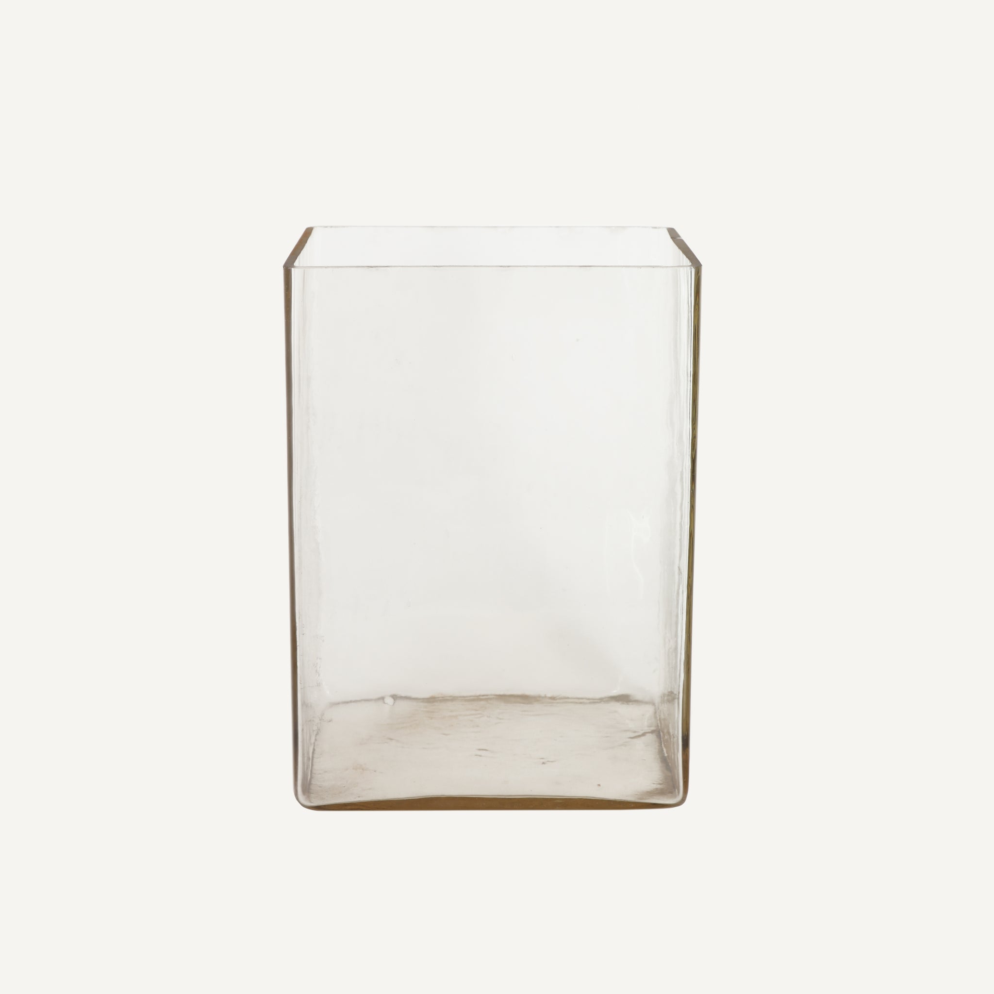 ANTIQUE HANDMADE GLASS CONTAINER