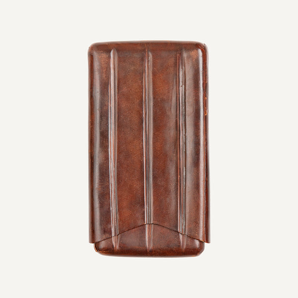 VINTAGE RIBBED LEATHER CASE