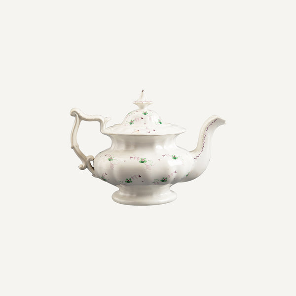ANTIQUE SPRIG PORCELAIN TEA POT