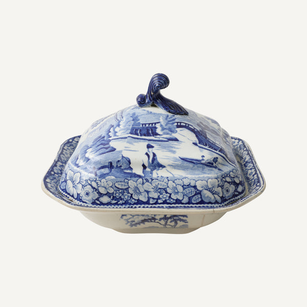 ANTIQUE TRANSFERWARE TUREEN