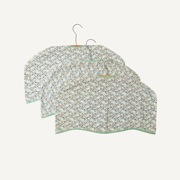 VINTAGE HANGERS WITH FLORAL COVERS