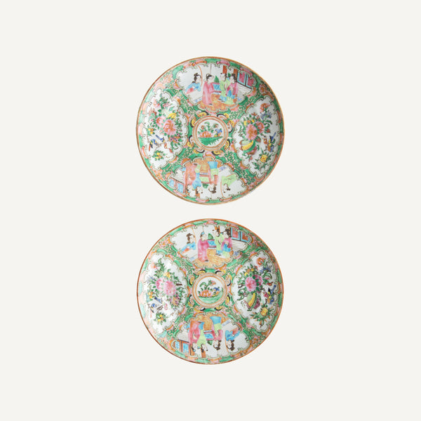 ANTIQUE CHINESE EXPORT PORCELAIN PLATES