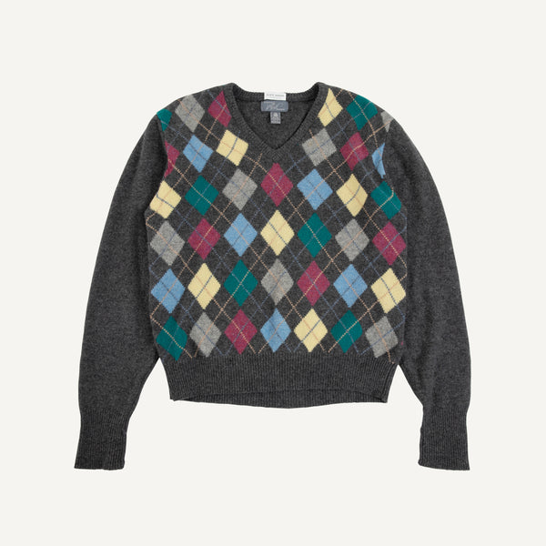 VINTAGE LORD & TAYLOR + PLAIN GOODS ARGYLE SWEATER