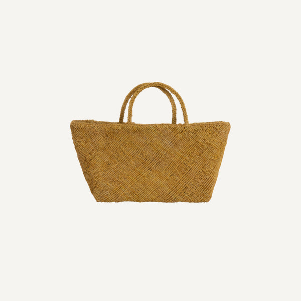 SOPHIE DIGARD RAFFIA DIAGONAL WEAVE TOTE
