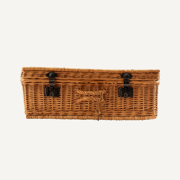 ANTIQUE WICKER SUITCASE