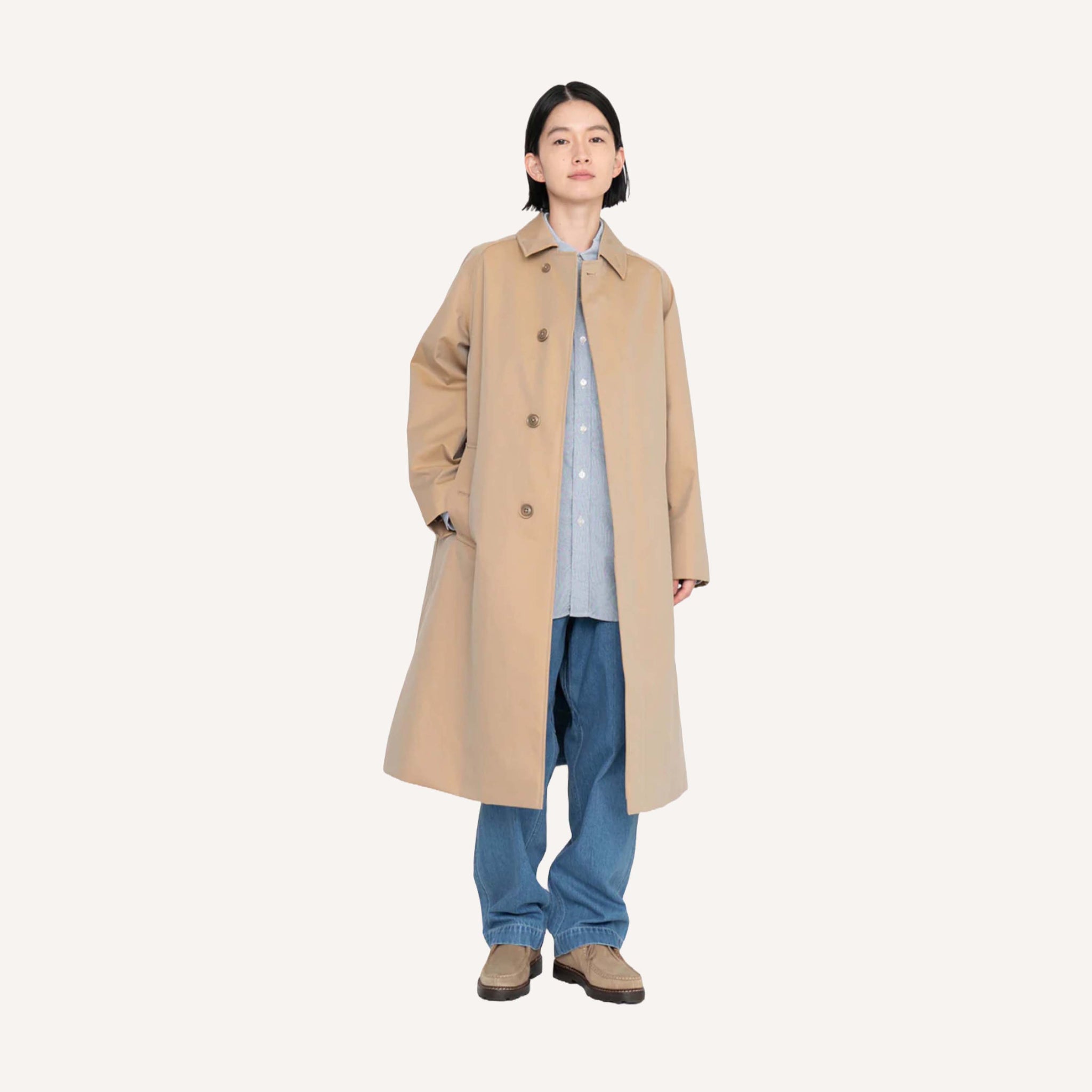 Check styling ideas for「Balmacaan Coat、Cashmere Crew Neck Long