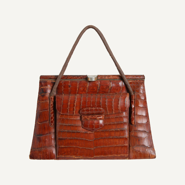 VINTAGE ALLIGATOR HANDBAG