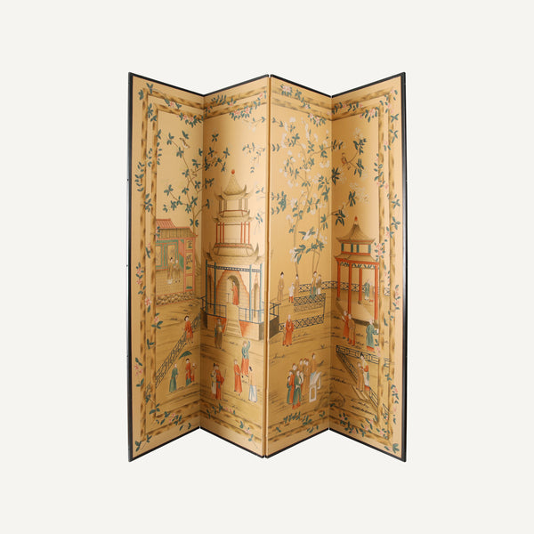 VINTAGE HAND PAINTED SCREEN
