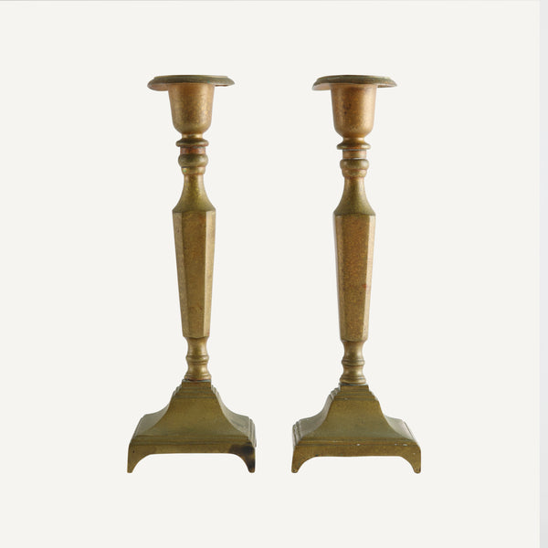 VINTAGE BRASS CANDLESTICKS