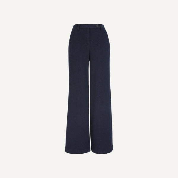 MASSIMO ALBA HIGH-WAISTED WOOL TROUSERS