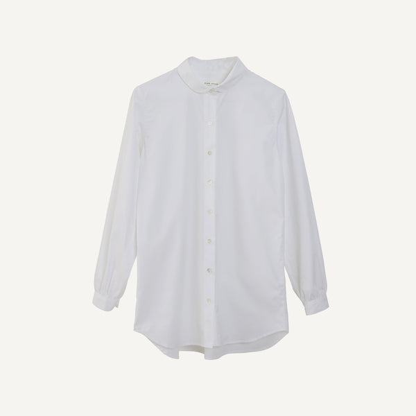 PLAIN GOODS ROUND COLLAR SHIRT