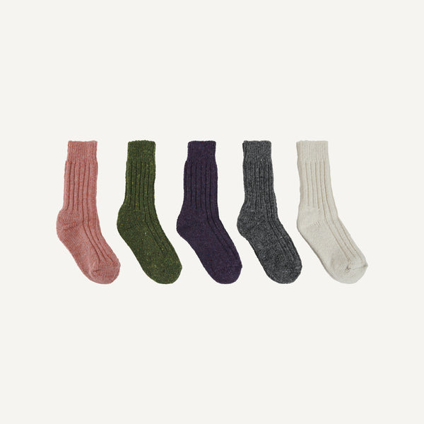 PLAIN GOODS DONEGAL WOOL SOCKS