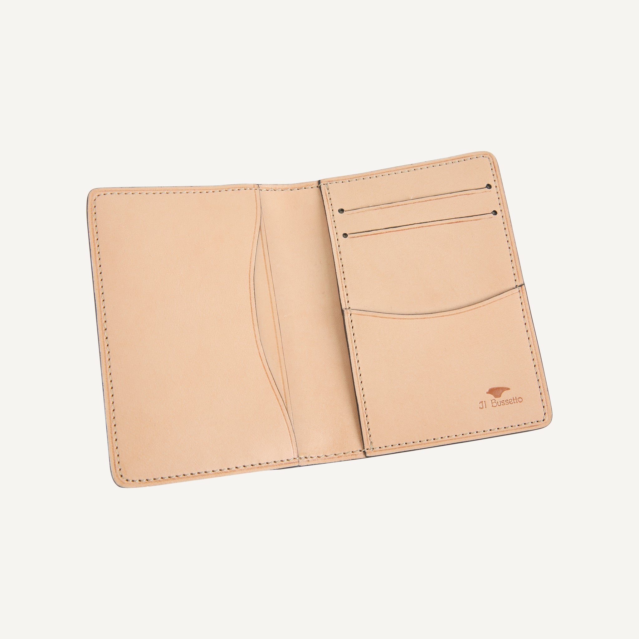 Il Bussetto - Bifold wallet with clip dark blue - simonskott