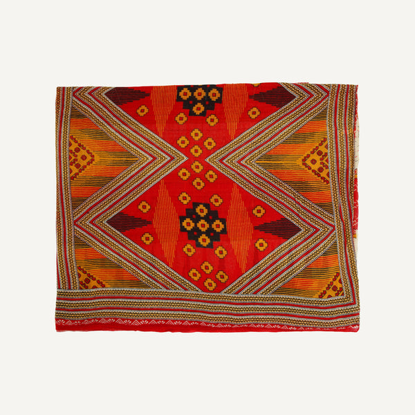 VINTAGE HAND BLOCKED SARI
