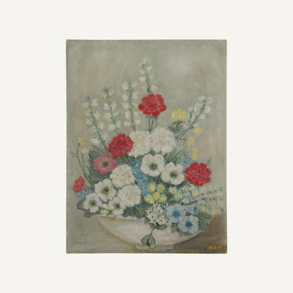 VINTAGE FLORAL PAINTING