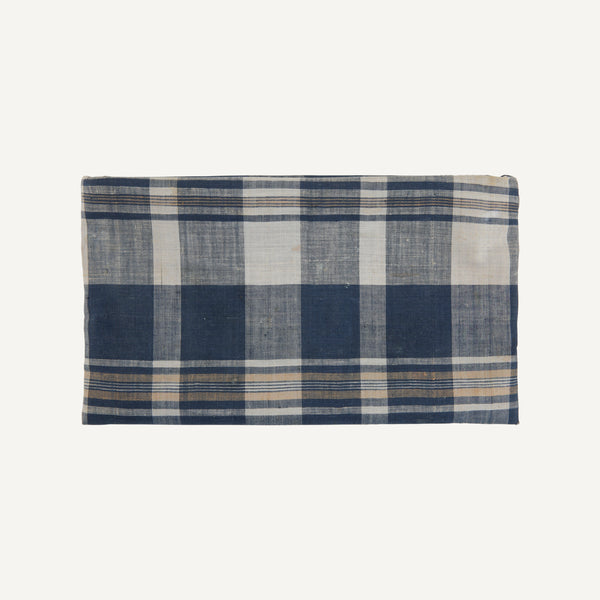 VINTAGE MADRAS ZIPPER POUCH