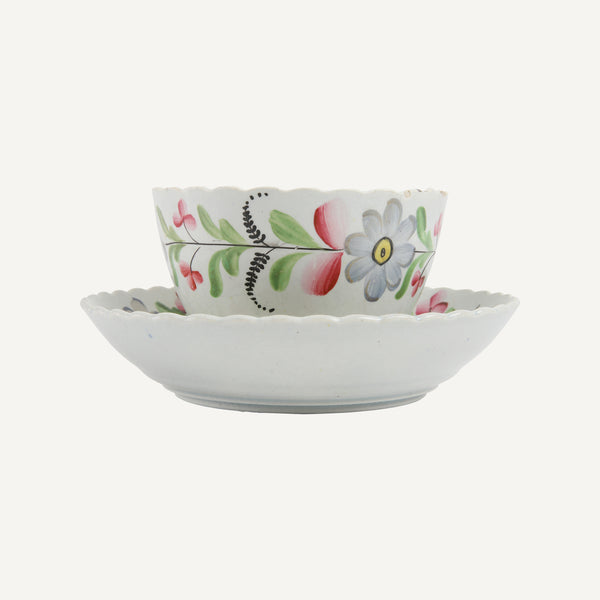 ANTIQUE TEA CUP AND SAUCER