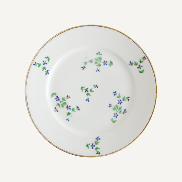 ANTIQUE OLD PARIS CORNFLOWER PLATE