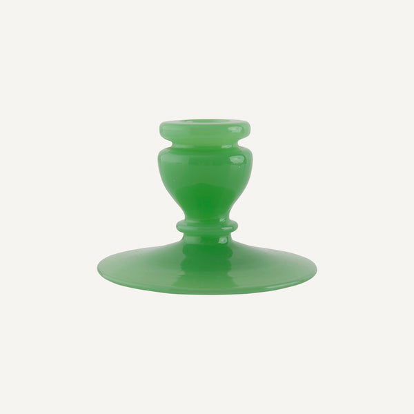 ANTIQUE OPALINE CANDLESTICK
