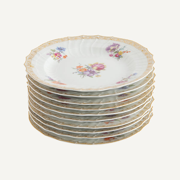 VINTAGE PORCELAIN DESSERT PLATES