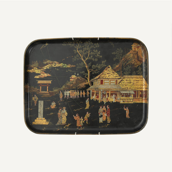 ANTIQUE LACQUERED TRAY