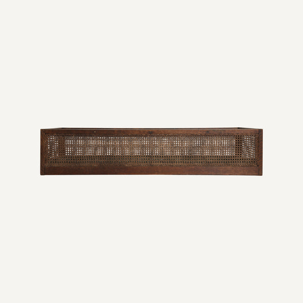 ANTIQUE CANED PLANTER