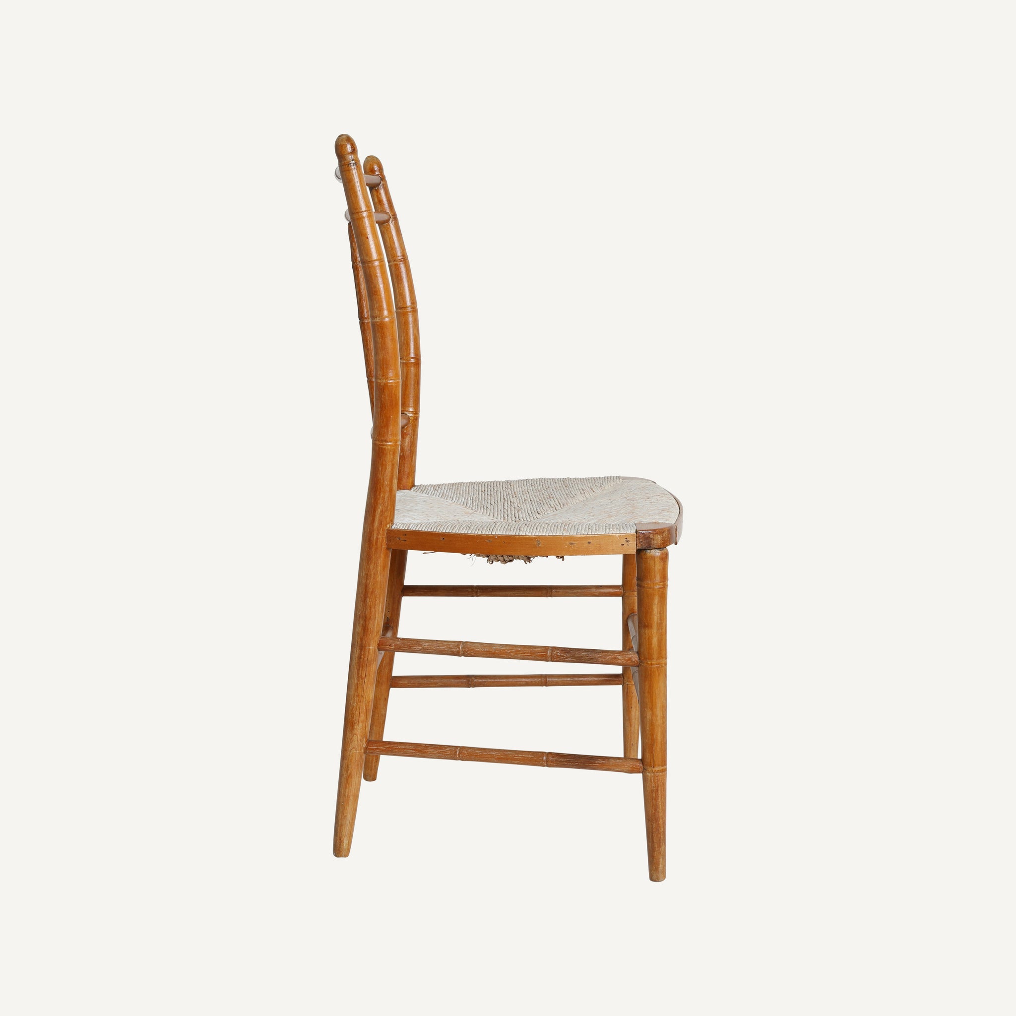 ANTIQUE FAUX BAMBOO DINING CHAIRS