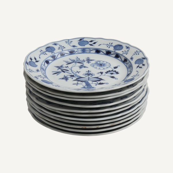VINTAGE MEISSEN BLUE ONION PLATES